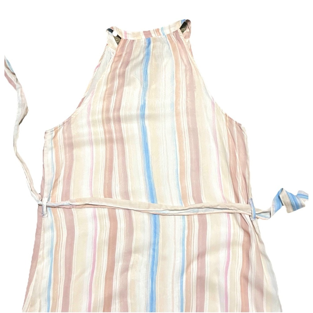 Bella Dahl Halter Mini Dress in Desert Horizon Stripe Size L‎ Beachy Coastal - Picture 8 of 15